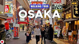 Osaka JAPAN  Downtown Osaka City Walk 2024 Travel Vlog [upl. by Retla]