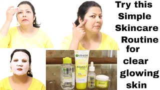 My Simple Skincare Routine  Daily Skincare Routine Using Vitamin C Products [upl. by Naujahs]