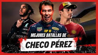 Checo Pérez 10 Épicas Batallas en donde desquicio a Leyendas de la F1 [upl. by Elbys]