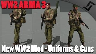 WW2 ARMA 3  New WW2 Mod  Uniforms amp Guns [upl. by Sophronia679]