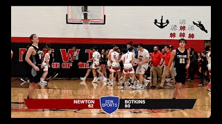 Botkins at Newton boys basketball highlights  Feb 6 2024 [upl. by Atiuqehc228]