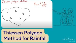 Civil PE Exam  Water Resources  How to Use the Thiessen Polygon Method for Rainfall [upl. by Alyacim]