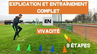 ENTRAINEMENT VIVACITÉ FOOTBALL 9 ÉTAPES [upl. by Eolcin]