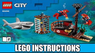 LEGO Instructions  City  60266  Ocean Exploration Ship Book 2 [upl. by Sholley]