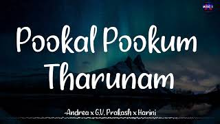 Pookal Pookum Tharunam  Madarasapatinam  Lyric Canvas  Lyrical video [upl. by Anirbys899]