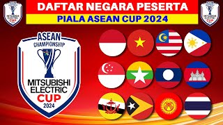 RESMI GANTI NAMA Daftar Negara Piala ASEAN 2024  Jadwal ASEAN CUP 2024 [upl. by Annaeoj]