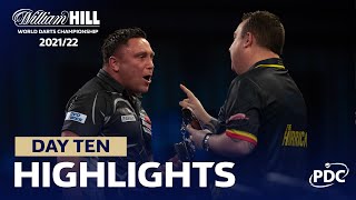 AN ALLY PALLY CLASSIC  Day Ten Evening Highlights  202122 William Hill World Darts Championship [upl. by Eldnar]