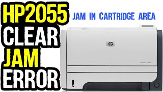 How To Clear Jam in Cartridge Area HP LaserJet Printer  P2055dn 2035 Pro400 [upl. by Neeham]