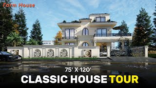 FARM HOUSE 75 X 120 CLASSIC DESIGN I 9000 SFT [upl. by Saundra]