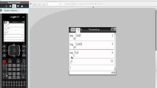 Using Your TiNspire CAS CX With Logarithms and Solving [upl. by Allesiram184]