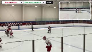 Varsity Hockey  Westborough vs East Longmeadow [upl. by Nosila]