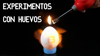 5 Experimentos caseros con Huevos [upl. by Eniamirt]