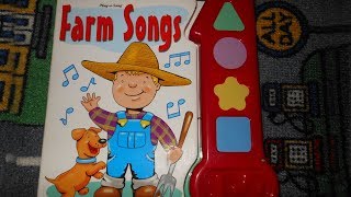 Play a Song Farm Songs Sound Book Noisy book with nursery rhymes [upl. by Jeremias167]