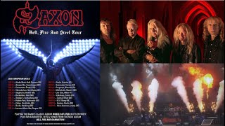 SAXON announce the quotHell Fire And Steelquot 2025 European tour  dates and venues [upl. by Pages]