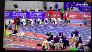 USATF Master Indoor Championships 2024 2529 age group 60M Finals 3rd 719 [upl. by Ahsinirt]