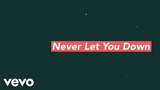 Hawk Nelson  Never Let You Down ft Hunter and Tara Official Lyric Video [upl. by Reilamag]