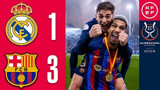 Resumen Supercopa de España  Real Madrid 13 FC Barcelona  Final [upl. by Tsew]