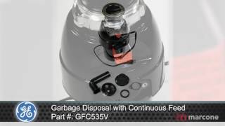 GE Garbage Disposal with Continuous Feed Part GFC535V [upl. by Isleen110]