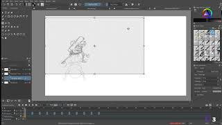 Krita Animation Tutorial  Part 8 Transform Masks for Moving Multiple Frames [upl. by Saunders]