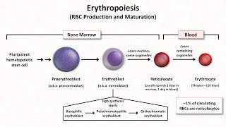 Normal RBC Physiology Including erythropoiesis [upl. by Bamby]