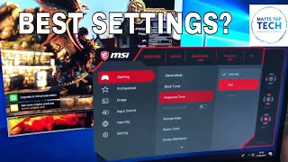 MSI OPTIX MAG241C monitor settings [upl. by Ijan]