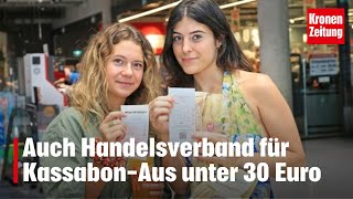 Handelsverband für KassabonAus unter 30 Euro  kronetv NEWS [upl. by Nhguahs]