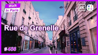 Rue de Grenelle Paris France  Paris walk  Paris street tour  Paris street walk  Walk In Paris [upl. by Malas]