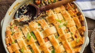 Creamy Chicken And Vegetable Pot Pie With Puff Pastry [upl. by Neb]