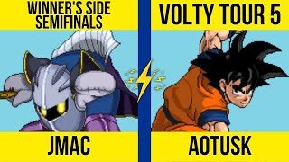 jmac Meta Knight vs AOTUSK Goku  SSF2 Winners Semifinals  Volty Tour 5 [upl. by Lubow]