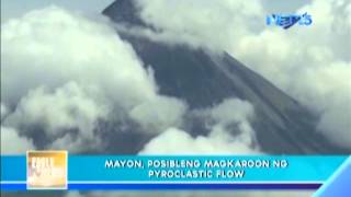 Possible pyroclastic flow in Mayon Volcano [upl. by Mortie]