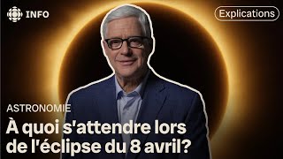 Charles Tisseyre explique l’éclipse solaire totale du 8 avril [upl. by Aiceila]