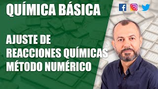 Ajuste de reacciones químicas método numérico siempre sale  rápido y fácil [upl. by Ormsby]