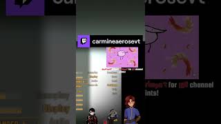 stops everything to sing the shrimps song then moves on like normal  carmineaerosevt on Twitch [upl. by Ennayram655]