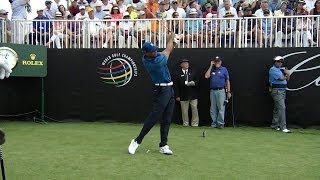 Tiger Woods slomo swing analysis at Cadillac [upl. by Odin935]