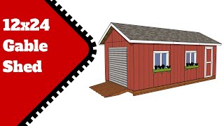 How to Build a 12x24 Gable Shed [upl. by Okier]