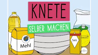 Kinder Knete selber machen  ohne Kochen  Schritt für Schritt Anleitung [upl. by Pricilla]