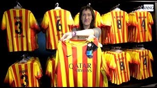 La senyera nueva camiseta del FC Barcelona [upl. by Nomelif16]