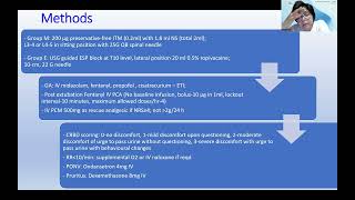 IJA VLOG July 2024 Comparison of intrathecal morphine versus erector spinae block for postoperative [upl. by Yrellih]