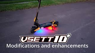 VSETT 10 electric scooter modifications and enhancements [upl. by Youlton816]