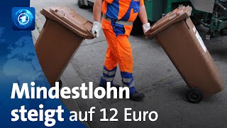 Bundestag beschließt Erhöhung des Mindestlohns zum 1 Oktober [upl. by Rundgren]