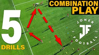 5 TEAM TRAINING PASSING DRILLS ⚽️  JONER FOOTBALL [upl. by Eseekram]