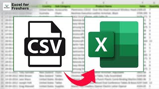 How to Convert CSV to Excel  Microsoft Excel [upl. by Attenauq]