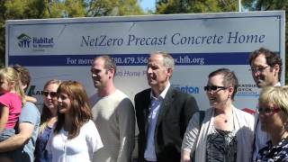 The owners of the NetZero energy precast concrete house ready to move in [upl. by Candis822]