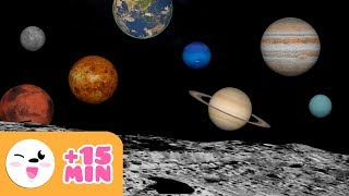 The SOLAR SYSTEM for kids  From planet to planet  Compilation [upl. by Corin327]