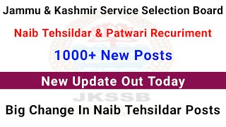 JKSSB Naib Tehsildar Recruitment  JampK Naib Tehsildar Jobs  JKSSB Patwari Jobs 2024  JKSSB Jobs [upl. by Arved]