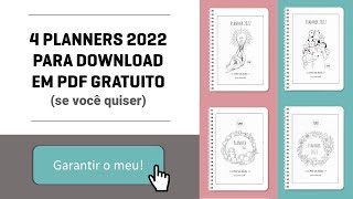 Planner 2022 para download em PDF gratuito se você quiser [upl. by Annaet]