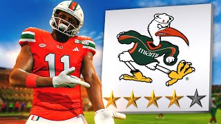 This College Football 25 Dynasty Rebuild Fixes the Miami Hurricanes [upl. by Utir]