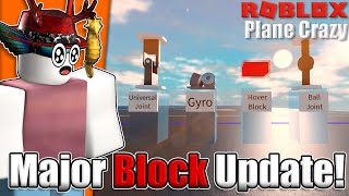 These NEW Blocks Are INSANE  Roblox Plane Crazy [upl. by Ettenot653]