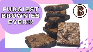 How to make fudgy brownies  shiny crackly top skin  fudgiest brownies easy recipe  Brams vlog4 [upl. by Meehan244]