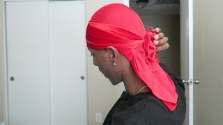 How TO Tie A Velvet Durag For Beginner Wavers Easy Way [upl. by Anairad]